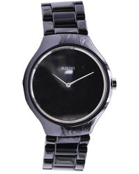 Rado - Accessoires ,Zwart ,True Thinline Horloge - Lyst