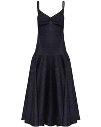 Jacquemus - Kleedjes ,Blauw ,Denim De-Nîmes Pina Denim Jurk - Lyst