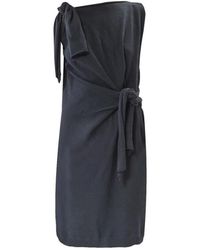 Moschino - Kleedjes ,Zwart ,Wol Abito Nodi - Lyst