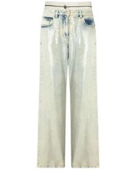 Palm Angels - Sequin Loose Denim Pants - Lyst