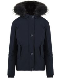 Bomboogie - Jassen ,Blauw ,Leer Stijlvolle Nachtblauwe Jas - Lyst