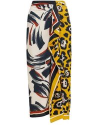 Essentiel Antwerp - Rokken ,Veelkleurig ,Juanita Printed Midi Skirt - Lyst