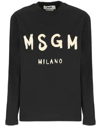 MSGM - Long sleeve tops - Lyst