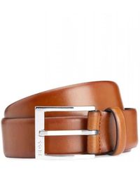 BOSS - Accessoires ,Bruin ,Leer Elloy Riem - Lyst