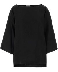 The Row - Overhemden ,Zwart ,Junia Top - Lyst