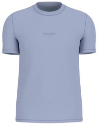 Guess - Blauwe Clear T-Shirt En Polo Collectie - Lyst