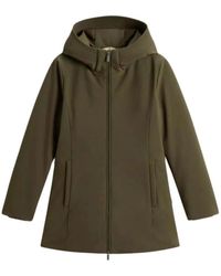 Woolrich - Jassen ,Groen ,Leer Firth Parka - Lyst