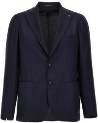 Tagliatore - Kostuums ,Blauw ,Wol Montecarlo Blazer - Lyst