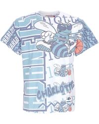 Mitchell & Ness - Tops ,Veelkleurig ,Katoen Nba Jumbotron 2.0 Tee Wit - Lyst