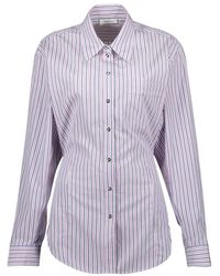 Rabanne - Overhemden ,Paars ,Gestreepte Paarse Blouse Lente-Zomer 2025 - Lyst