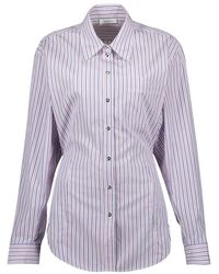 Rabanne - Overhemden ,Paars ,Gestreepte Paarse Blouse Lente-Zomer 2025 - Lyst