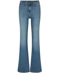 Joop! - Jeans ,Blauw ,Katoen High-Waist Boot-Cut Jeans - Lyst