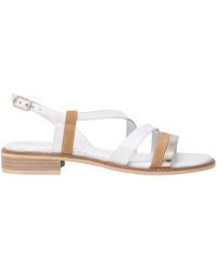 Nero Giardini - Leder Sandalen Mit Blockabsatz Und Schnallenverschluss - Lyst