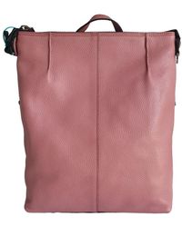 Gabs - Tassen ,Rood ,Leer Grote Leren Rugzak Shopper Rosewood - Lyst