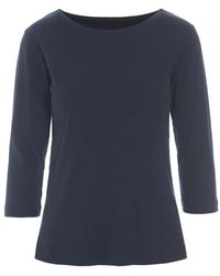 Bitte Kai Rand - Dunkelblaue rippbluse 3/4 ärmel - Lyst