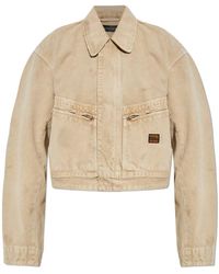 Balenciaga - Denimjacke Mit Vintage-Effekt - Lyst