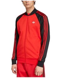 adidas - Fitness ,Rood ,Katoen Adicolor Classic Sst Track Top Team Victory - Lyst
