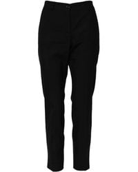 Dolce & Gabbana - Elegant Tapered Virgin Wool Trousers - Lyst