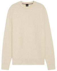 BOSS - Round-Neck Knitwear - Lyst