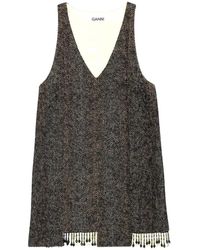 Ganni - Short Dresses - Lyst
