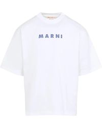Marni - Tops ,Wit ,Katoen Lily T-Shirt - Lyst