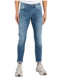 Dondup - Blaue skinny fit jeans - Lyst