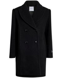 Patou - Jassen ,Zwart ,Wol Zwarte Wol Double-Breasted Jas - Lyst