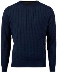 Stenströms - Zopfmuster-Pullover Mit Rundhalsausschnitt - Lyst