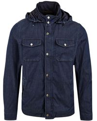 Moorer - Jassen ,Blauw ,Denim Denim Jas - Lyst
