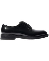 SCAROSSO - Shoes > flats > laced shoes - black - Lyst