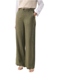 Part Two - Broeken ,Grijs ,Linnen Wijde Linnen Broek - Lyst