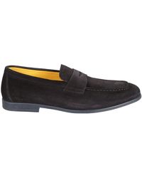 Doucal's - Mocassini slip-on blu notte - Lyst