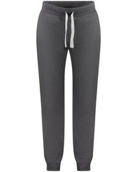 North Sails - Broeken ,Grijs ,Katoen Zwarte Katoenen Sportbroek Met Applicatie - Lyst