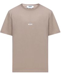 MSGM - Tops ,Neutrale Tee - Lyst
