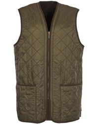 Barbour - Polarquilt Waistcoat/zip-in Liner Olive - Lyst