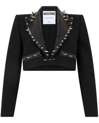 Moschino - Korte Jas Met Metalen Details - Lyst