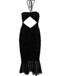 Blumarine - Abito Midi Con Dettaglio Cut-Out - Lyst