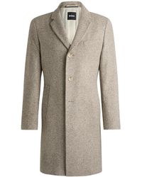 HUGO - Single-Breasted Coat - Lyst