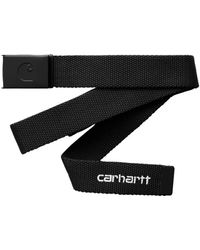 Carhartt - Accessoires ,Zwart ,Polyester Bruin Logo Riem Voor Casual Outfits - Lyst
