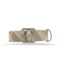 Burberry - Herren Karo Leder Gürtel - Lyst