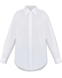 Marni - Overhemden ,Wit ,Katoen Het Katoenen Shirt - Lyst