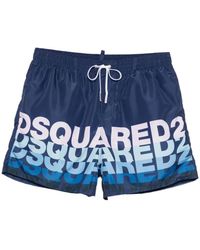 DSquared² - Badmode ,Blauw ,Polyester Beachwear - Lyst