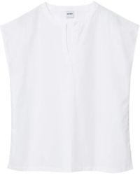Aspesi - Witte V-Hals Shirt - Lyst