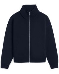 Axel Arigato - Truien & Vesten ,Blauw ,Wol Core Zip-Up Sweater - Lyst