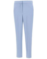 Kaos - Broeken ,Blauw ,Polyester Capri Broek - Lyst