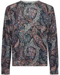 Etro - Round-Neck Knitwear - Lyst