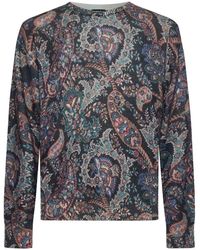 Etro - Round-Neck Knitwear - Lyst