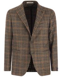 Tagliatore - Montecarlo - blazer in lana e cashmere a quadri - Lyst