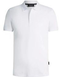 Strellson - Tops ,Wit ,Katoen Stretch Katoen Polo Shirt - Lyst