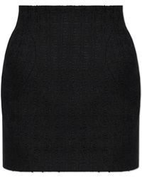 McQueen - Rokken ,Zwart ,Tweed Licht Tweed Minirok - Lyst